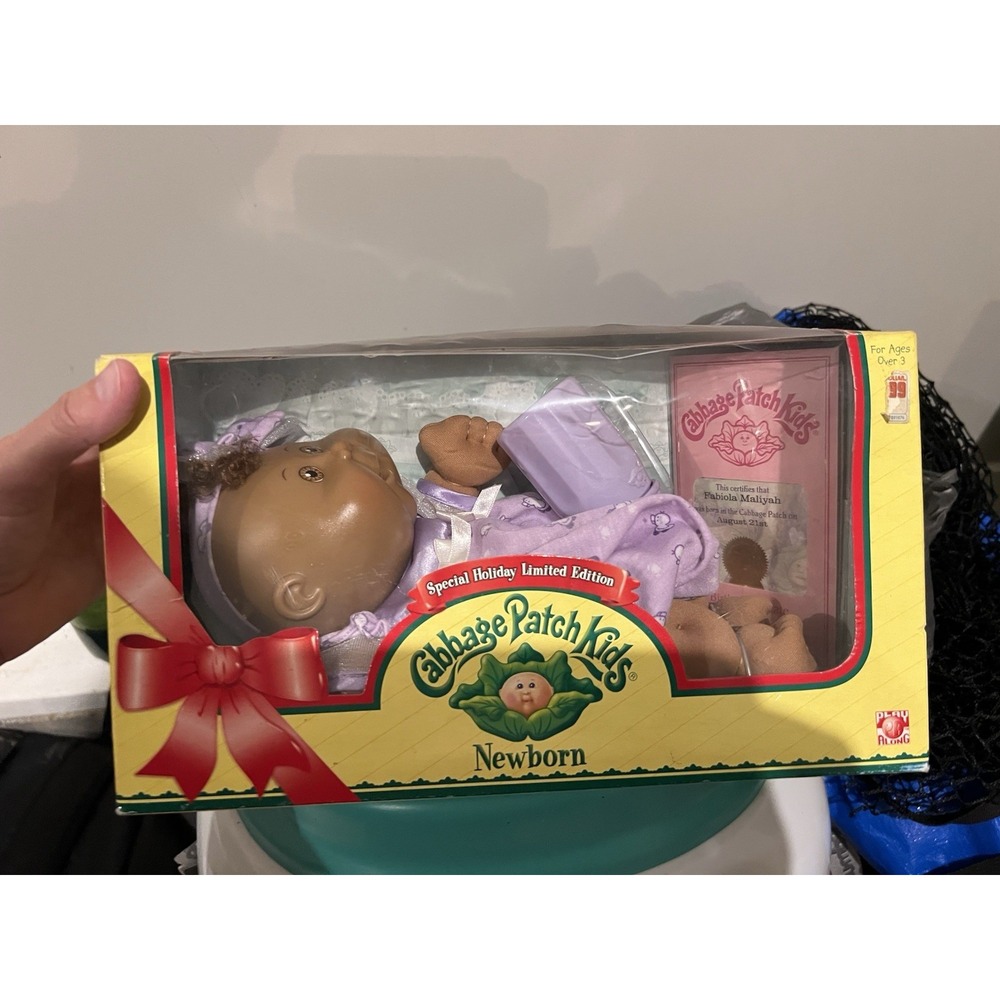 💥Cabbage Patch Kid💥Holiday Doll 2005 Special Edition Fabiola  newborn